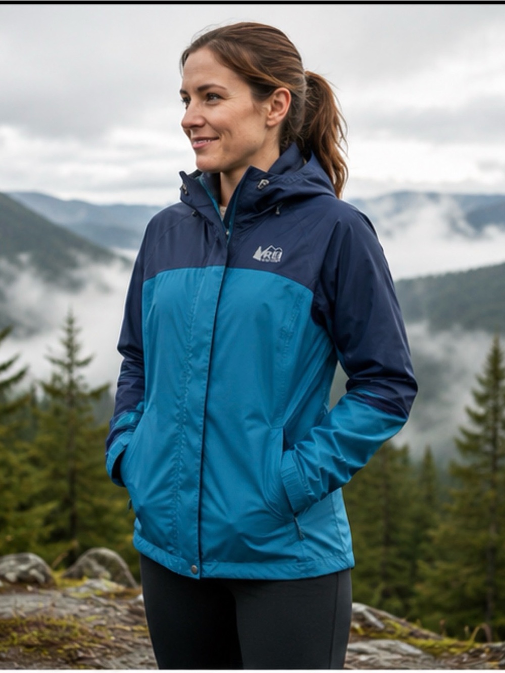 Women’s REI Co-op Peak 2.5L Rain Jacket XS NEW